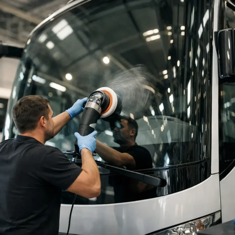 Poliranje autobusnih stakala bez zastoja