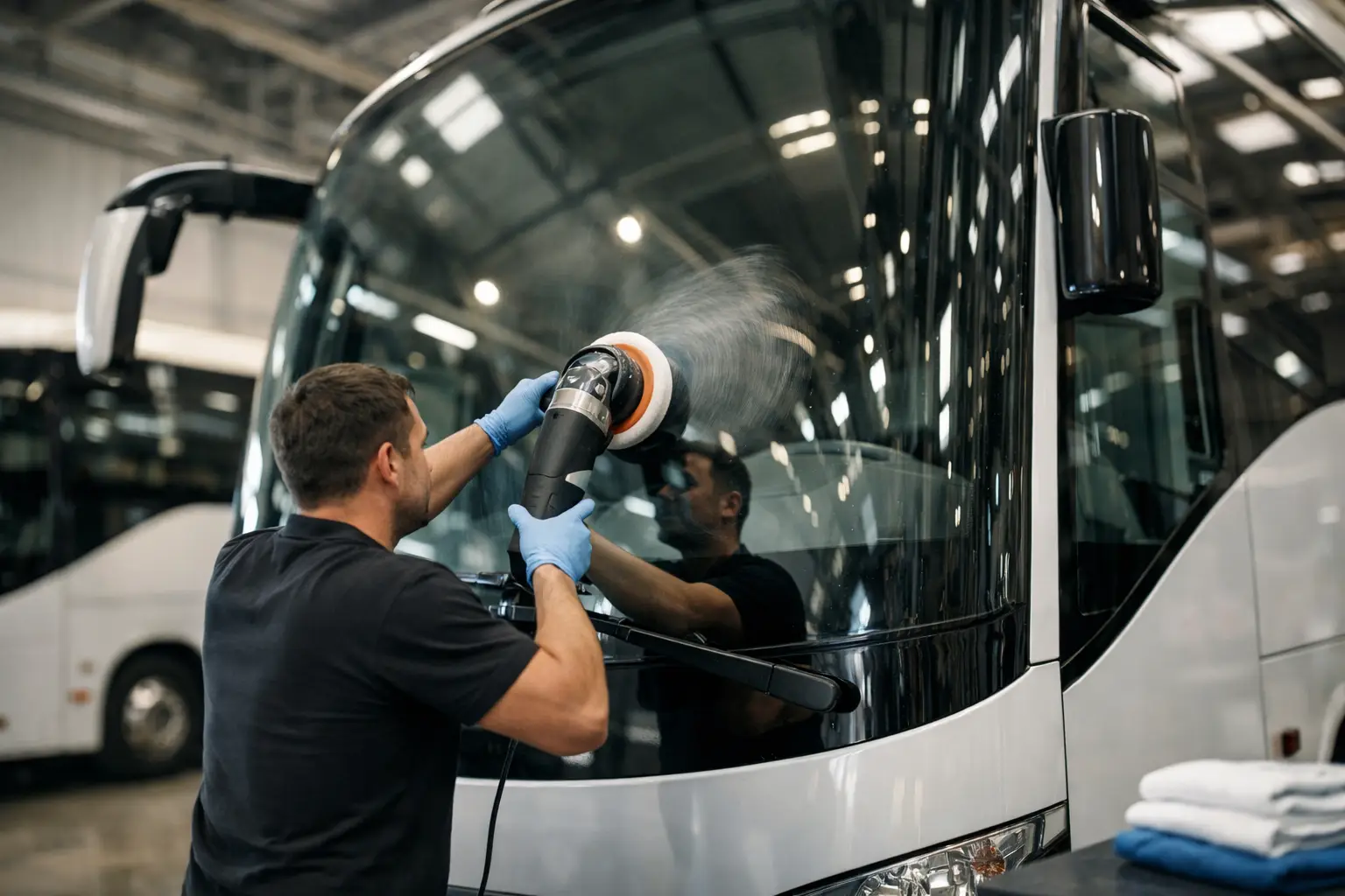 Poliranje autobusnih stakala bez zastoja