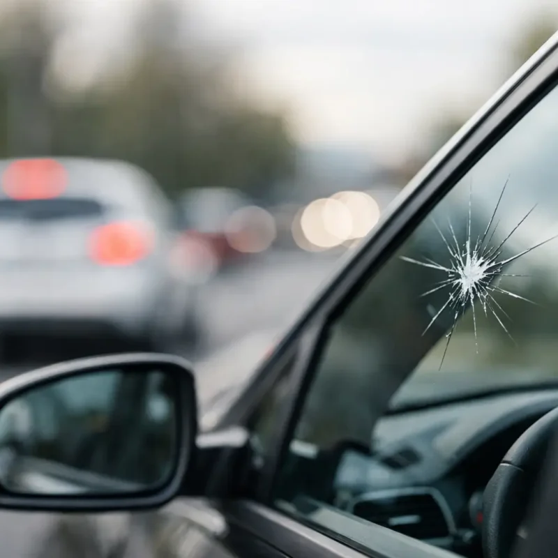 Smije li auto voziti s napuknutim staklom?